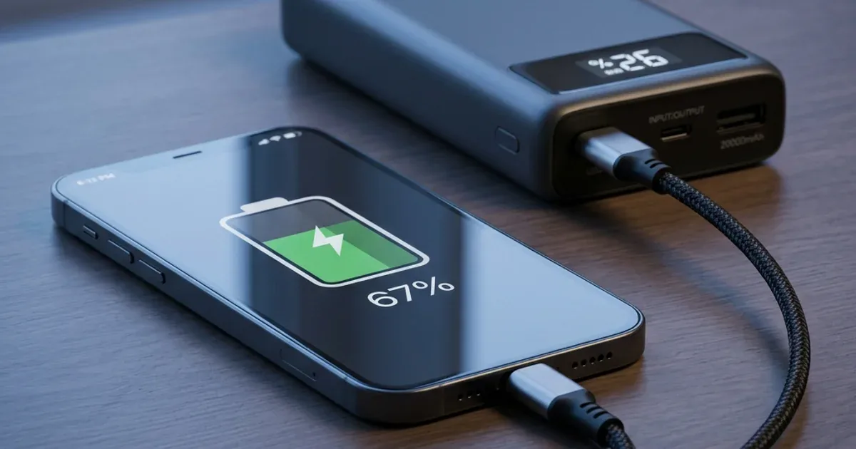 كم شحنة كاملة يعطي باور بانك 20000mAh لـ iPhone 17 Pro Max فعلاً؟ الإجابة بالأرقام