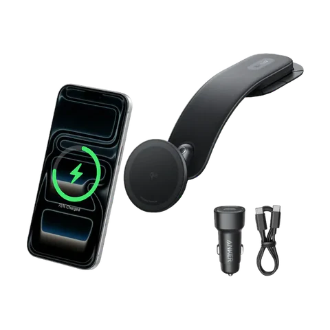 Anker magnetic car mount and charger kit with accessories