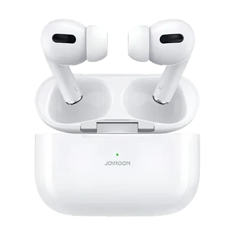 سماعات Joyroom T03S Pro البيضاء مع علبة الشحن