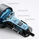 Anker A2732 USB-C PD and USB-A ports charging iPhone in car - CairoVolt