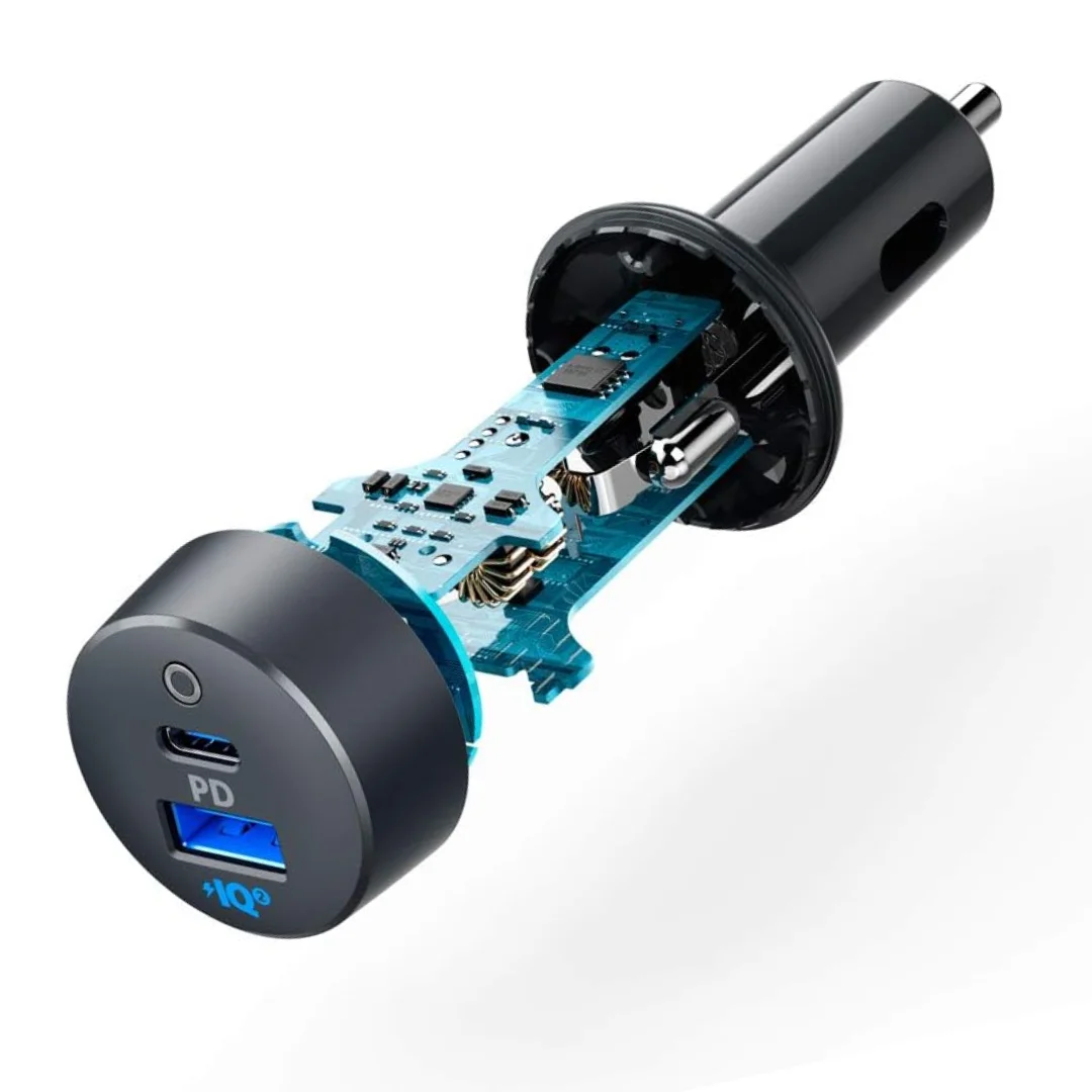 شاحن سيارة انكر A2732 منفذين USB-C و USB-A - كايرو فولت