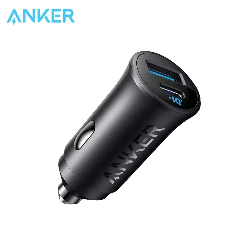 Anker 30W Mini Car Charger (A2741) | USB-C 27W PD + USB-A 22.5W | Ultra-Compact | 18-Month Warranty