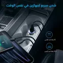 شاحن سيارة انكر بحجم صغير مع مؤشر LED أزرق للطاقة - كايرو فولت