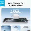 Anker Nano 45W fast charging iPhone at 45W max - شاحن أنكر نانو يشحن آيفون بسرعة 45 واط - CairoVolt