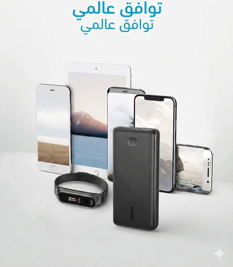 Anker PowerCore 20000 MultiSafety protection system certification badge