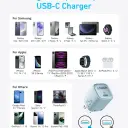 انكر 25W charger connected to a compatible Samsung Galaxy phone