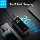 Anker Prime A1336 200W 3-in-1 fast charging power bank with phone and laptop - كايرو فولت