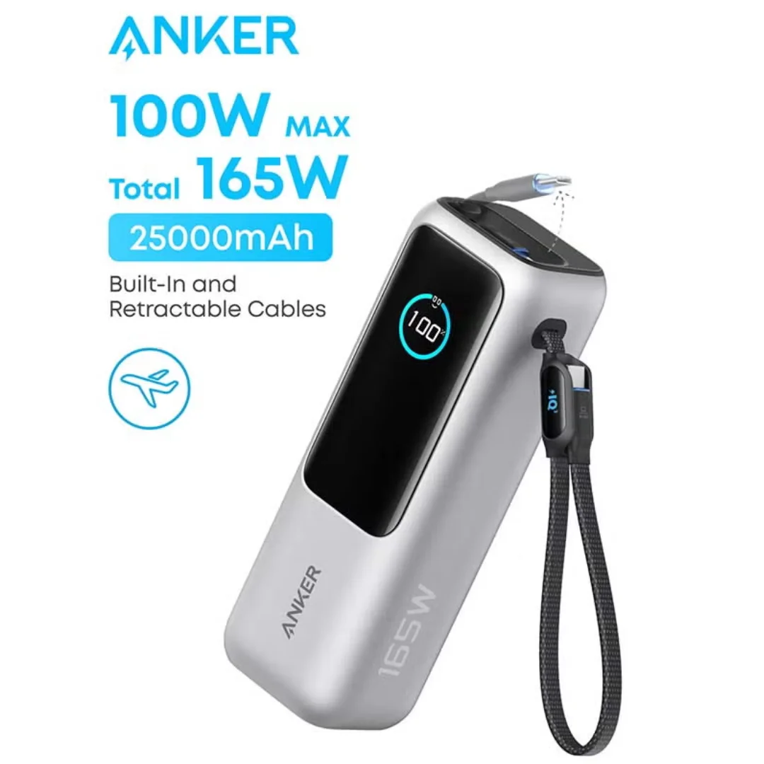 Anker Prime A1695 charging MacBook Pro 16 at 140W - premium power bank