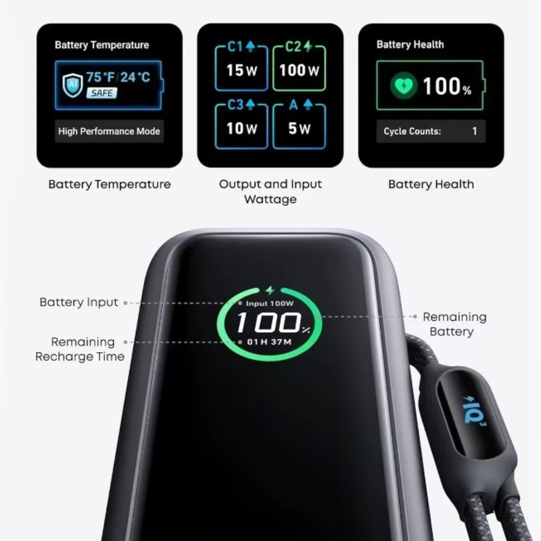 Anker Prime A1695 active cooling fan detail