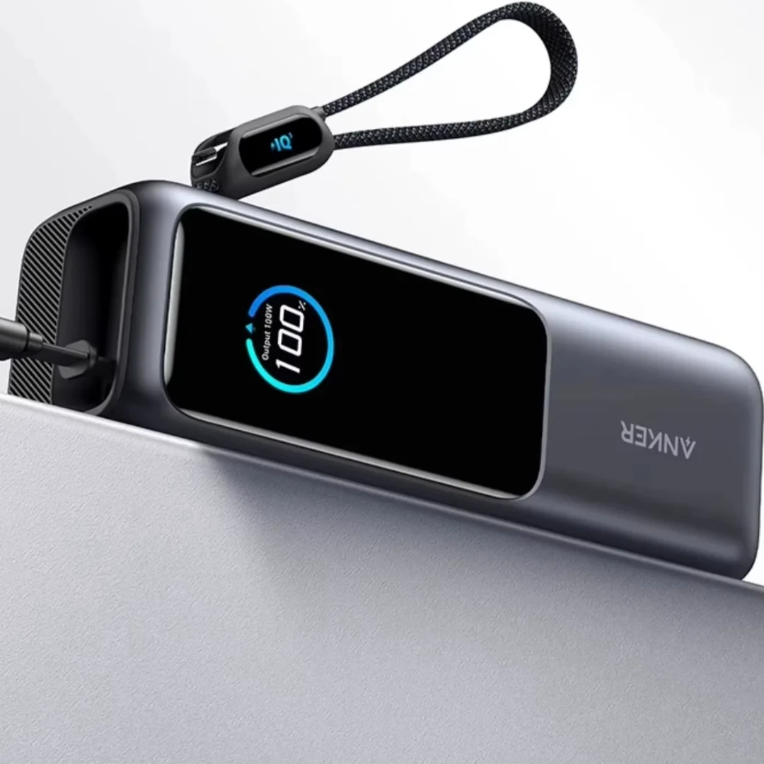 Anker Prime A1695 dual USB-C PD ports and USB-A detail 165W