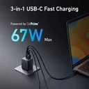 شاحن أنكر برايم جان 67 واط يشحن لابتوب ماك بوك — Anker Prime GaNPrime 67W Max — CairoVolt