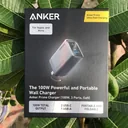 Anker Prime 100W 3-port GaN wall charger retail box front, 2 USB-C 1 USB-A - علبة شاحن أنكر برايم | CairoVolt