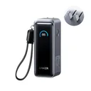Anker Prime Fusion A1339 power bank 9,600mAh 65W, smart display at 88% with foldable US plug inset — CairoVolt