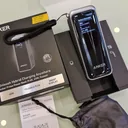 فتح علبة Anker Prime Fusion A1339 65W مع الشاشة تعرض معلومات البطارية والكيس وورقة الأمان — CairoVolt