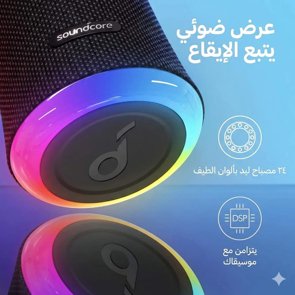 Anker Flare 2 package box contents with USB-C cable and user guide - Egypt - CairoVolt