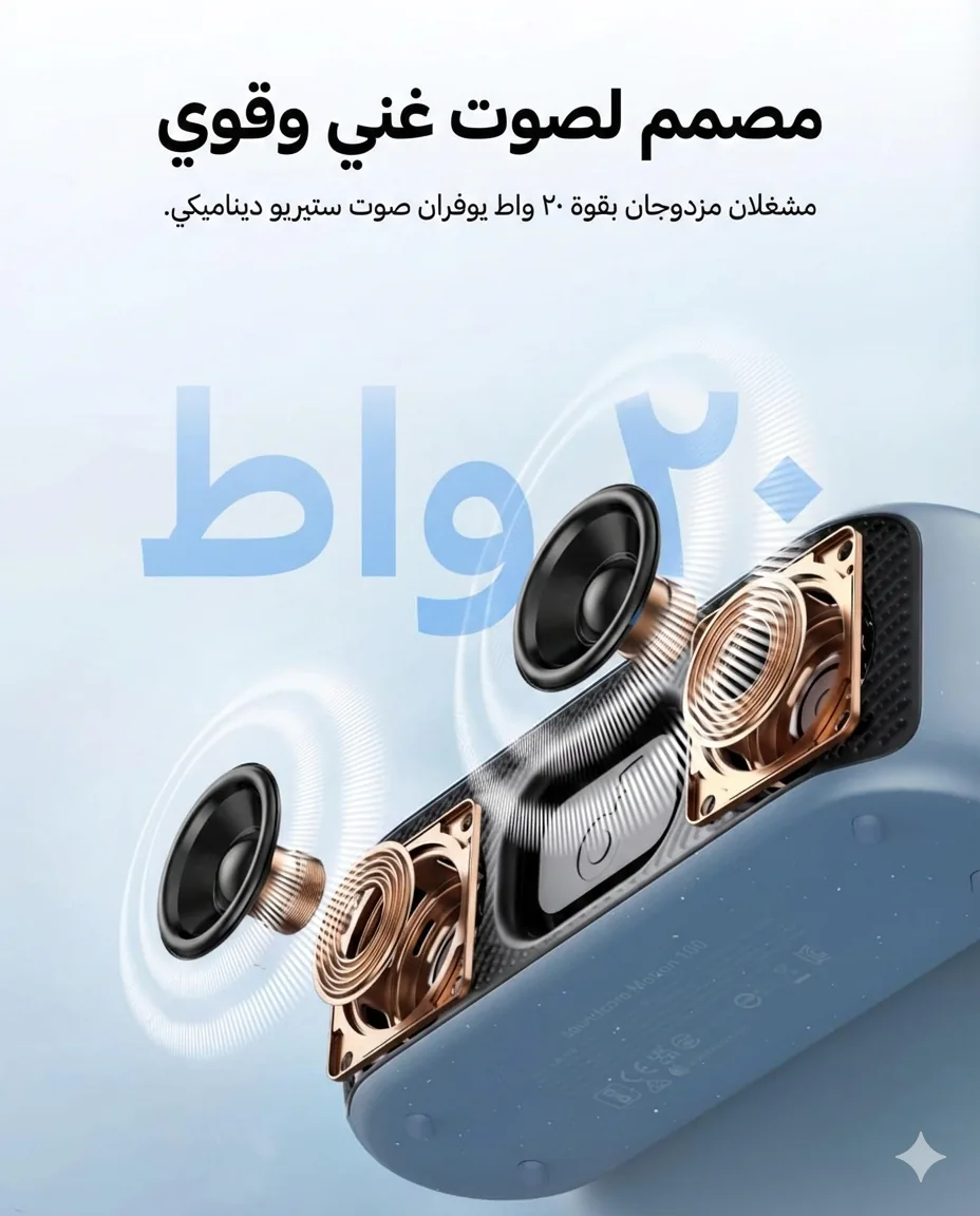 Anker Soundcore Motion Plus spec label showing IPX7 waterproof and Hi-Res certification