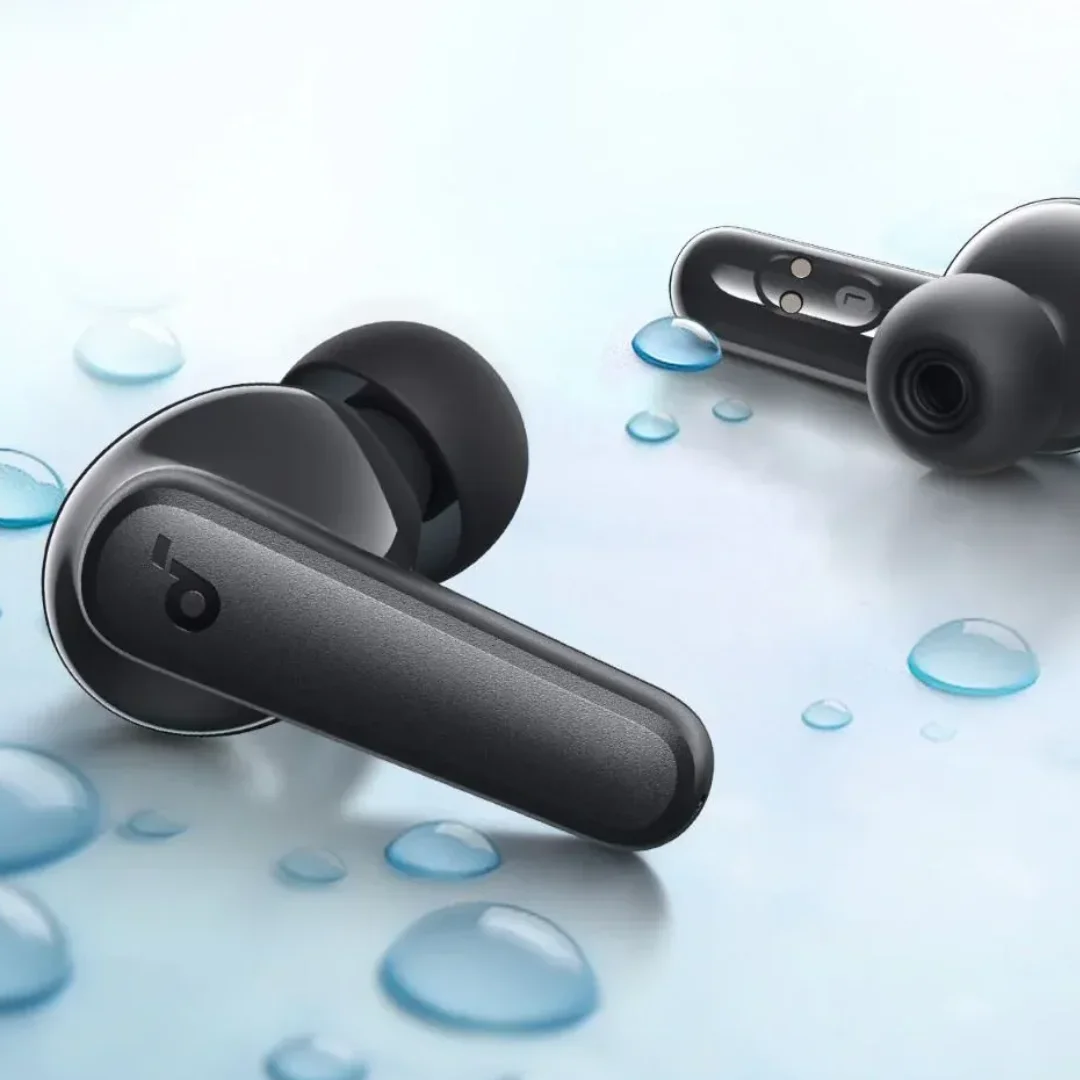 Anker R50i NC worn showing comfortable in-ear fit