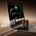 سرعة نقل البيانات 480 ميجابت بالثانية لكابل انكر 240 واط - وهي سرعة USB 2.0 - كايرو فولت