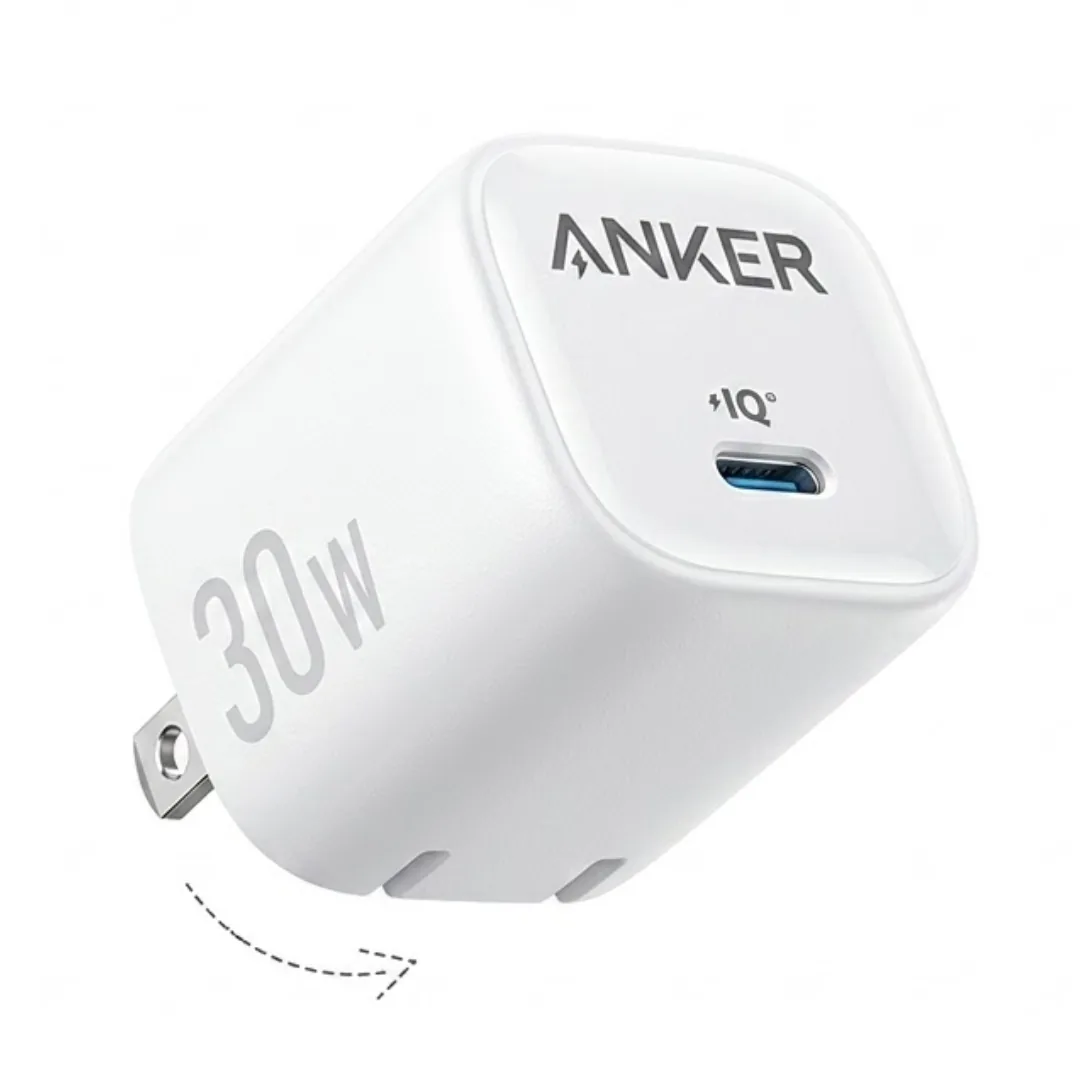 شاحن انكر زولو 30 وات A2698 بمنفذ USB-C وقابس قابل للطي - Anker Zolo 30W USB-C charger, CairoVolt