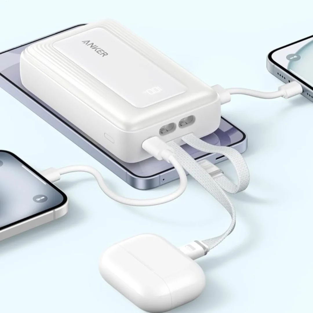 باور بانك أنكر زولو 20,000 مللي أمبير 45 واط PD | لابتوب + موبايل | ضمان 18 شهر