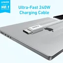 كابل أنكر زولو USB-C المضفر يشحن ماك بوك بقوة فائقة 240 واط — CairoVolt