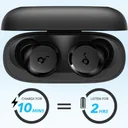 Anker Soundcore A25i fast charge 10 minutes equals 2 hours listening, open case - شحن سريع - كايرو فولت