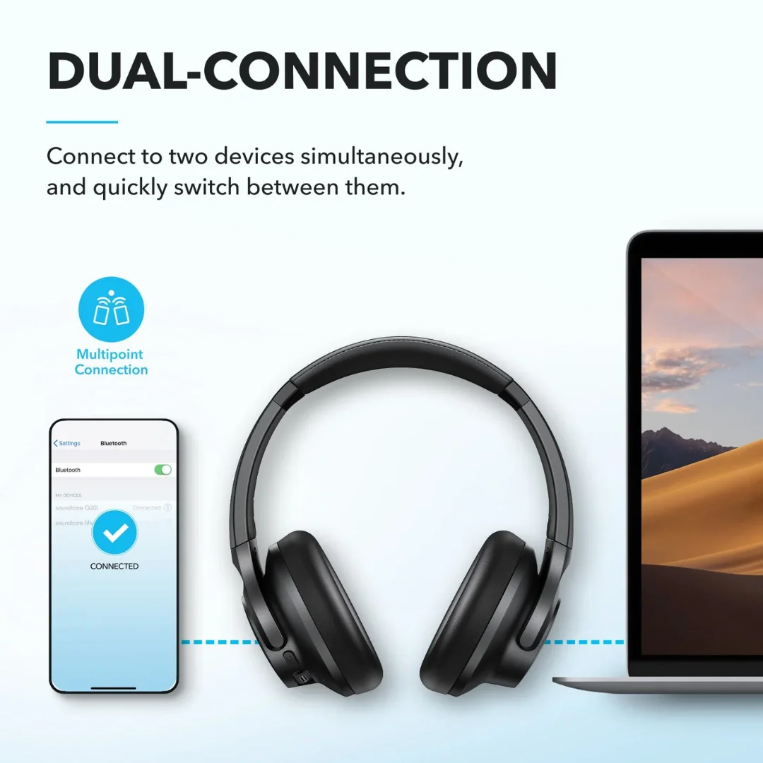 Soundcore Q20i box contents cable accessories included - CairoVolt