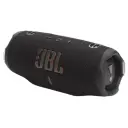 JBL Charge 6 JBLCHARGE6 black speaker angled side view showing the end passive bass radiator - CairoVolt