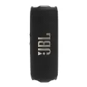 سماعة JBL Flip 7 سوداء واقفة رأسياً بواجهة قماشية وشعار JBL - كايرو فولت