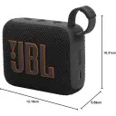 سماعة JBL Go 4 مع الأبعاد موضحة: 12.19 × 10.31 × 5.59 سم - كايرو فولت
