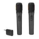 JBL PartyBox Wireless Mic JBLPBWIRELESSMIC set: two black mics with orange accents and plug-in receiver - CairoVolt