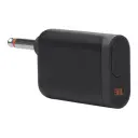 ريسيفر مايك JBL PartyBox Wireless Mic بزاوية مائلة يظهر فيها المقبس 6.35 مم والزرار - كايرو فولت