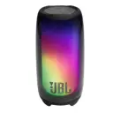 منظر مائل لسماعة JBL Pulse 5 يوضح الشبكة العلوية والإضاءة القزحية المتدرجة - كايرو فولت