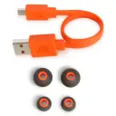 ملحقات سماعة JBL T110BT: كابل شحن مايكرو USB برتقالي وجوزين قطع أذن احتياطية - كايرو فولت