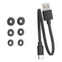 ملحقات سماعة JBL Tour Pro 2: ثلاث مقاسات قطع أذن وكابل شحن USB-C أسود - كايرو فولت