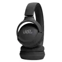 سماعة JBL Tune 520BT سوداء مطوية، لقطة قريبة لزر التشغيل وأزرار التحكم - كايرو فولت