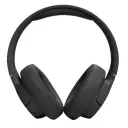 سماعة JBL Tune 720BT سوداء من الأمام وتظهر وسادتا الأذن الكبيرتان - كايرو فولت