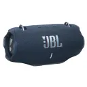 JBL Xtreme 4 JBLXTREME4 portable speaker in blue, three-quarter hero view with strap hooks - CairoVolt