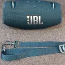 JBL Xtreme 4 JBLXTREME4 real photo of top controls with detached shoulder strap laid out - CairoVolt