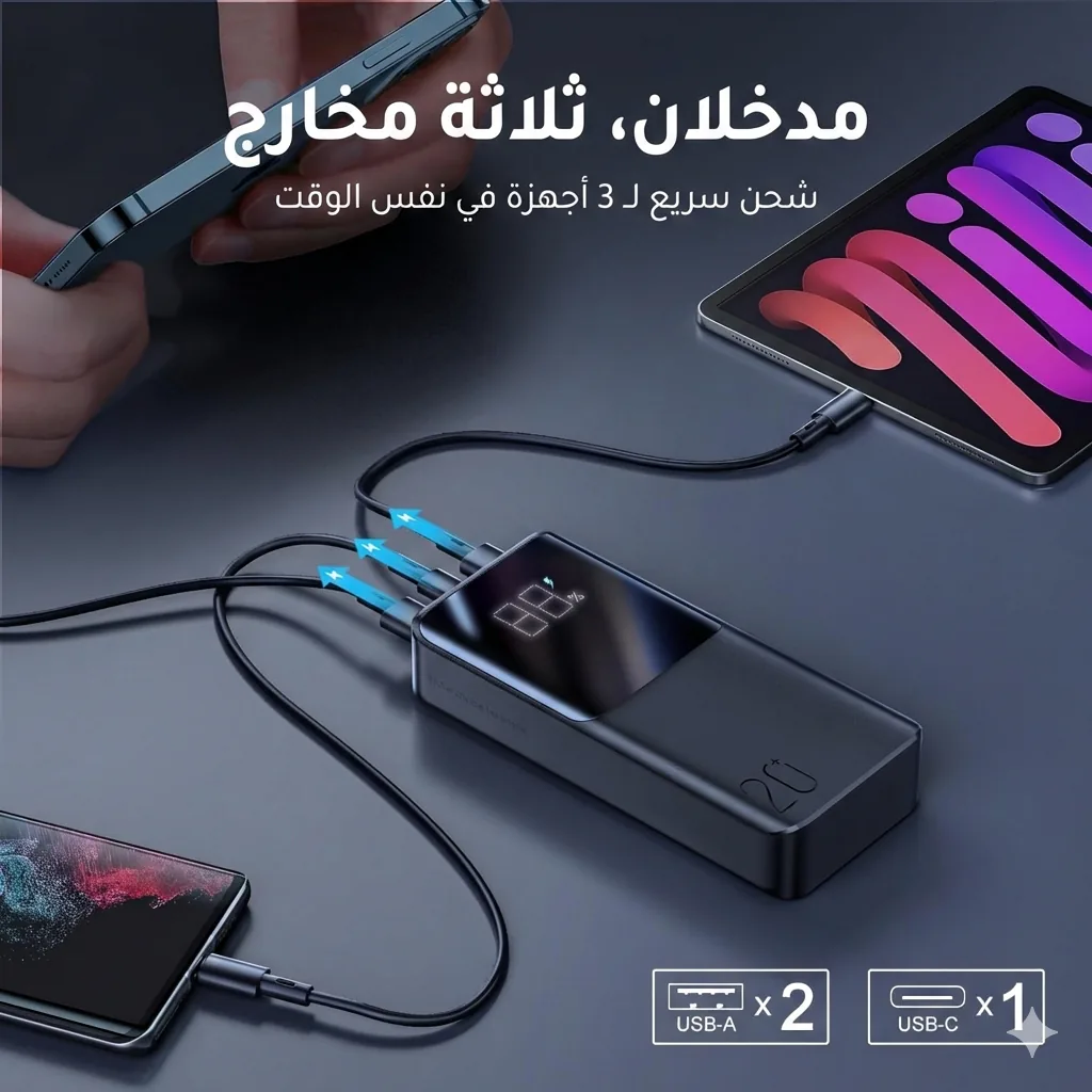 joyroom power bank 20000 - أوريجينال مصر | مع كفالة استبدال