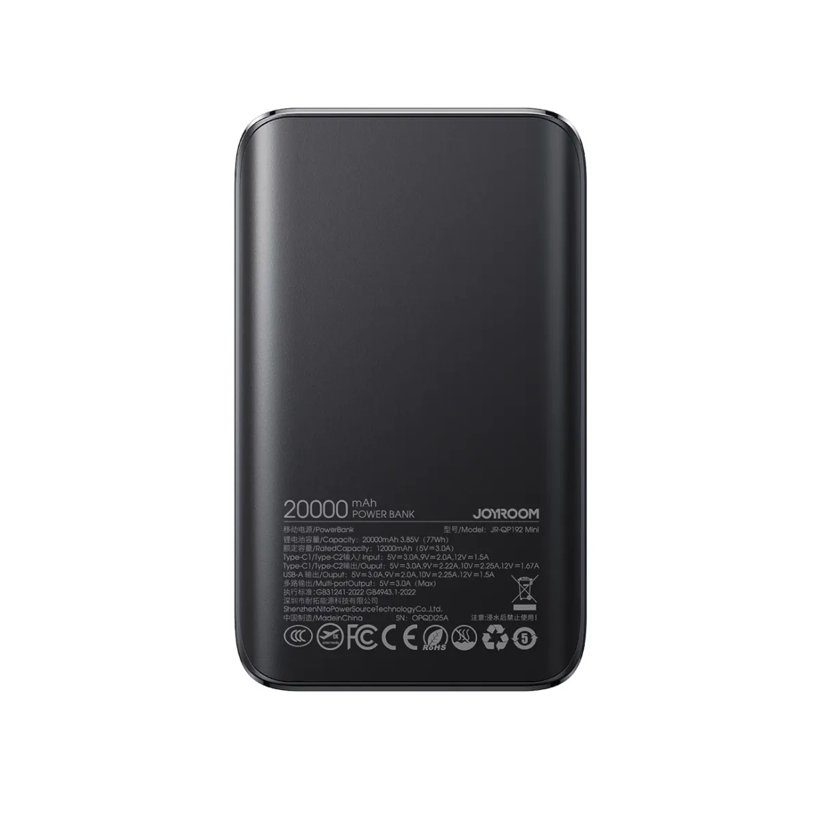 joyroom power bank 20000 - Barcode Verified Egypt