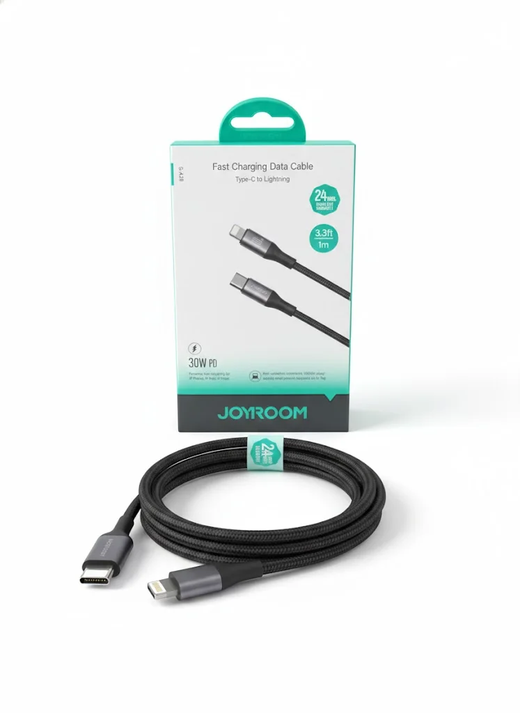 كابل جوي روم USB-C إلى Lightning (ضمان 24 شهر) | كابل ايفون بضمان سنتين كاملين