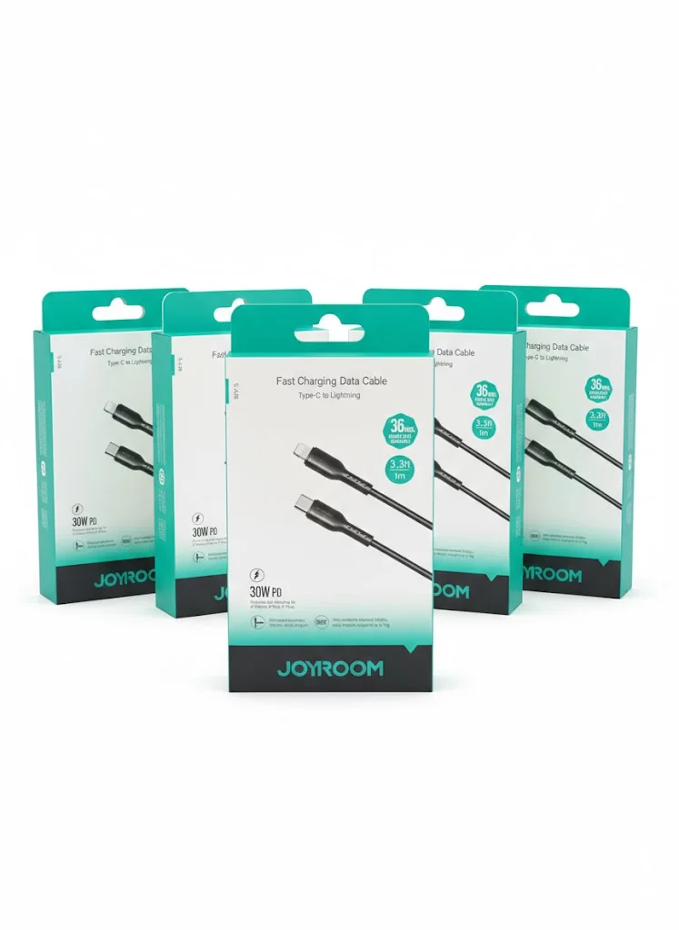 كابل جوي روم USB-C إلى Lightning (ضمان 36 شهر) | ريح دماغك من تغيير الكابلات 3 سنين قدام