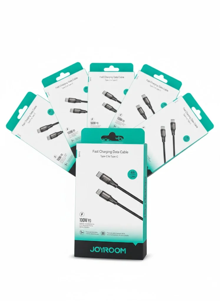 كابل جوي روم USB-C إلى USB-C | كابل المستقبل لكل أجهزتك (ايفون + سامسونج + لابتوب)